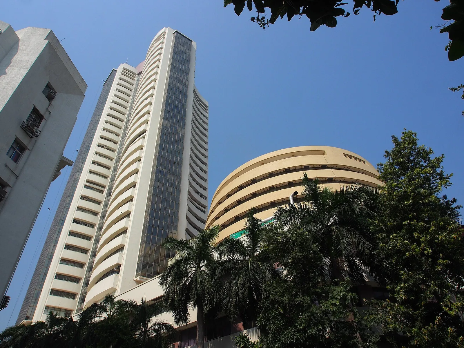 Bombay Stock Exchange building on Dalal Street in Mumbai